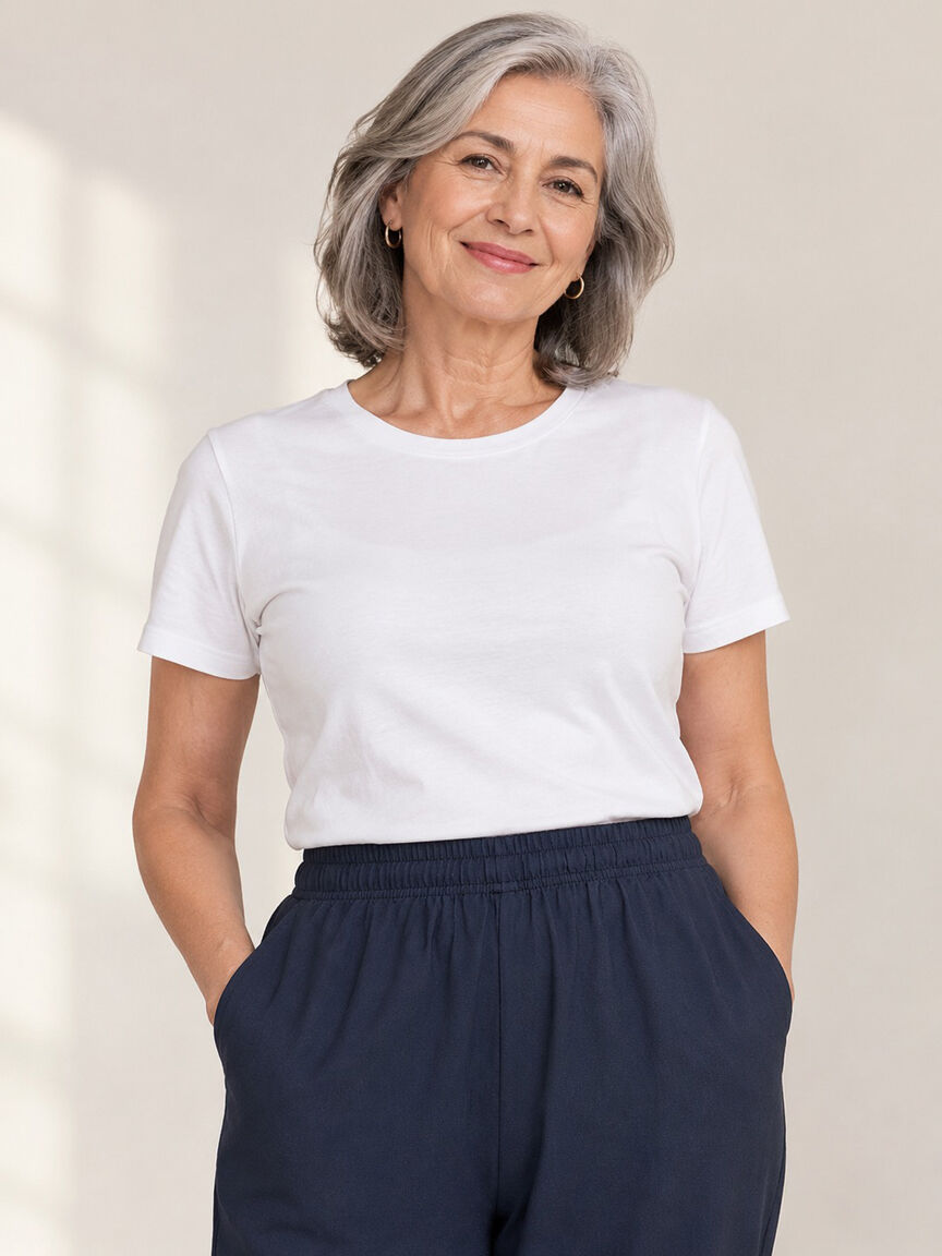 Pull-On Paisley Print Pants Image 4