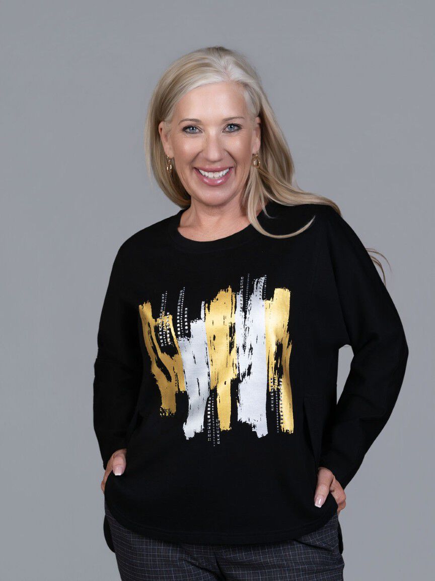 Long Sleeve Asymmetrical Hem Top