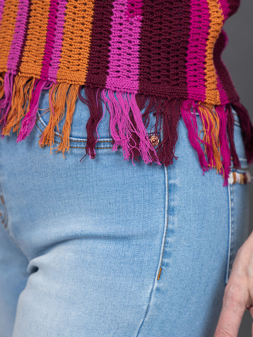 Fringed Hem Sweater Image 5