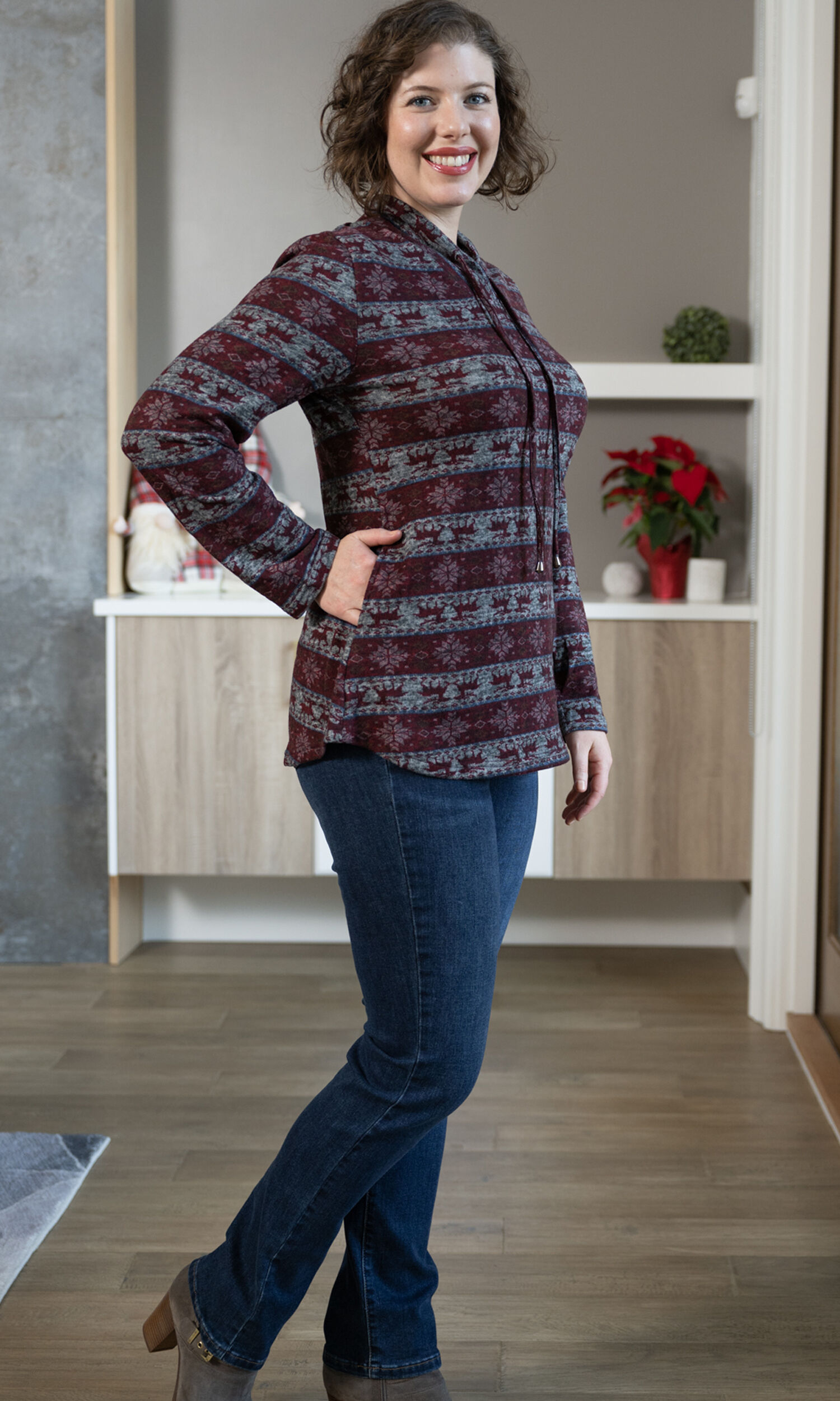 Reindeer Sweatshirt Hoodie  Image 2