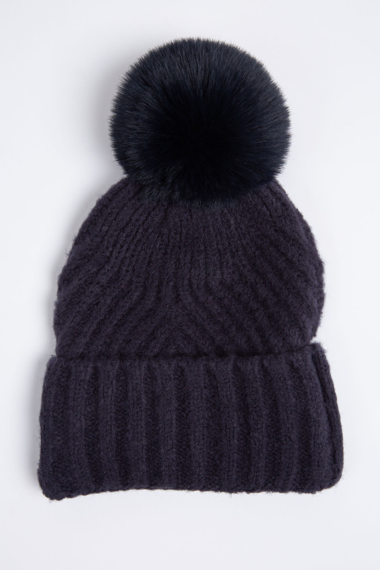 Faux-Fur Pom Toque Image 2