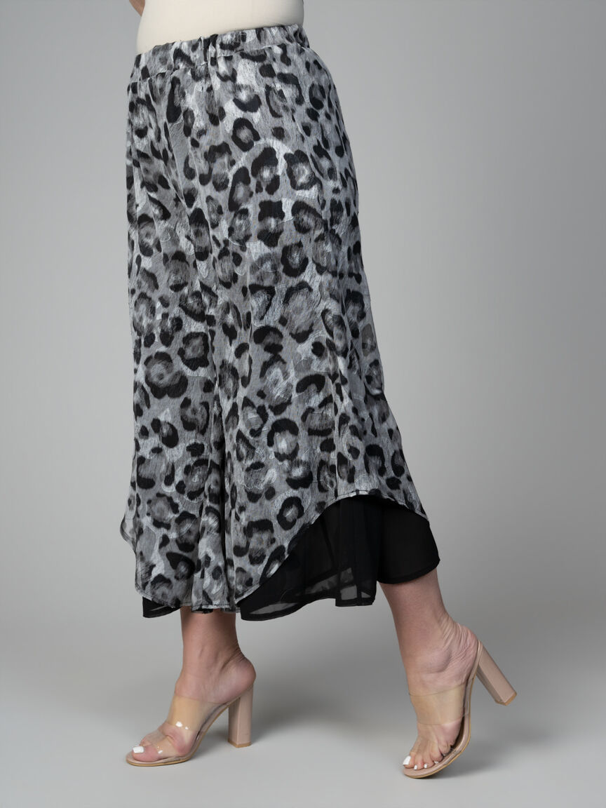 Layered Lightweight Elastic Waist Pant