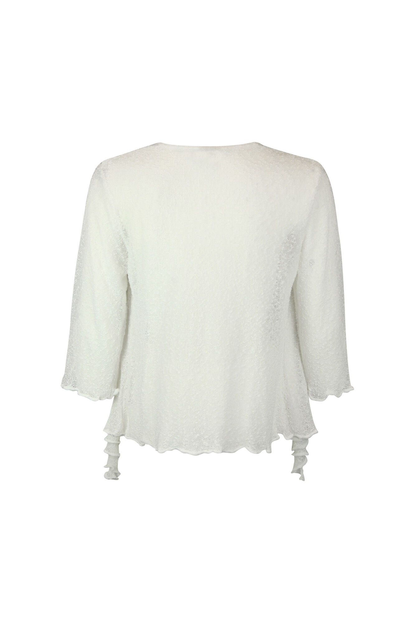 Cropped Mesh Cardigan