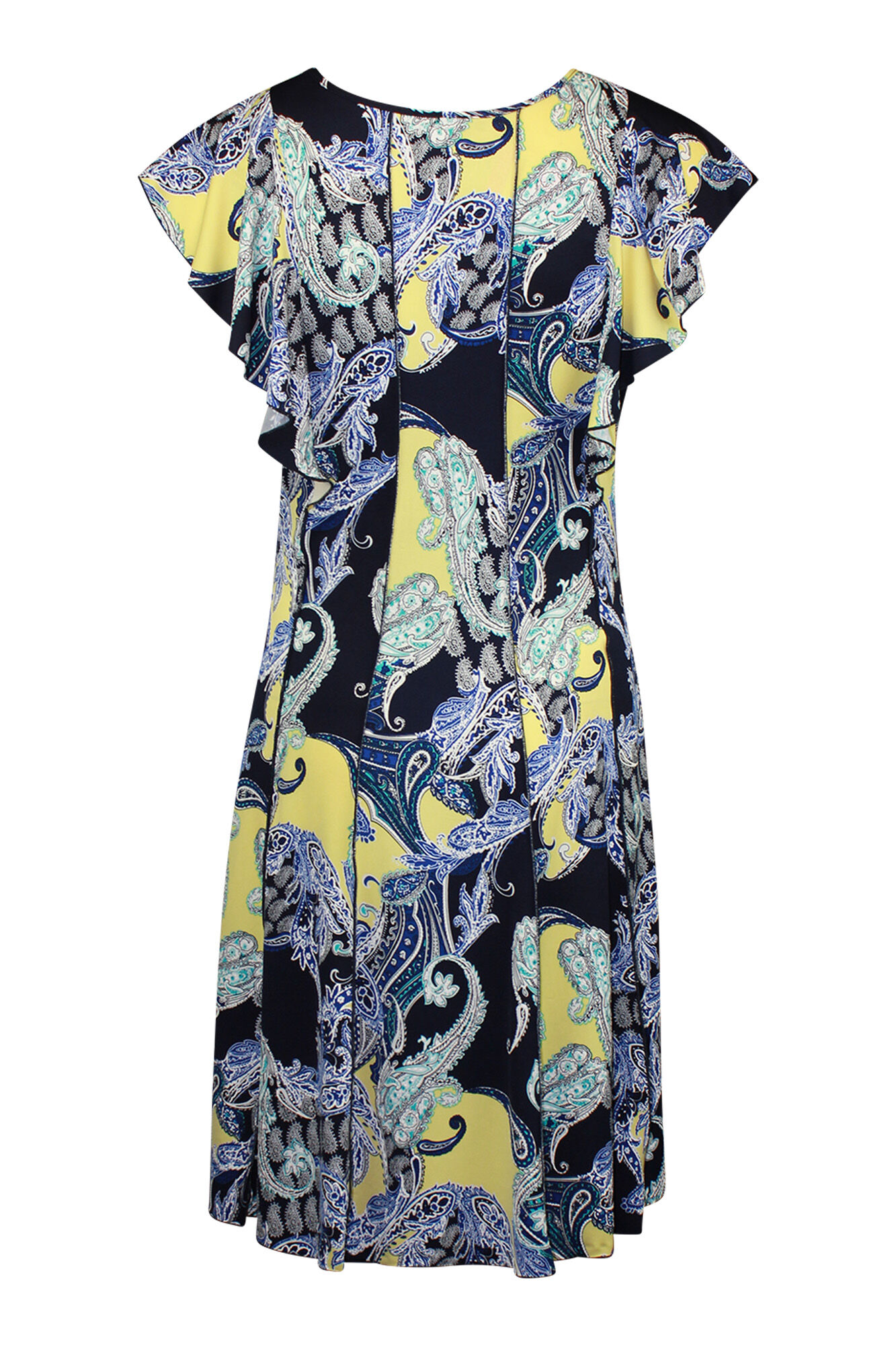 Flutter Sleeve Fit and Flare Dress Image 2