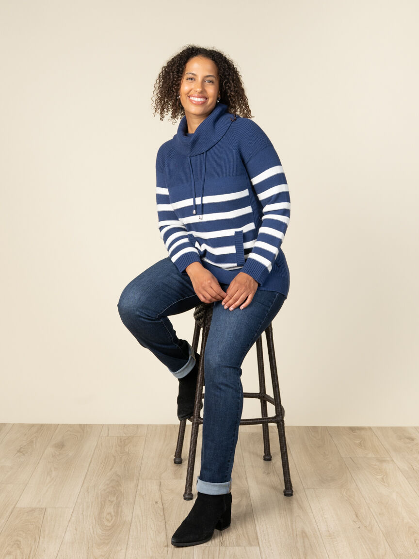 Long Sleeve Cowl Neck Sweater