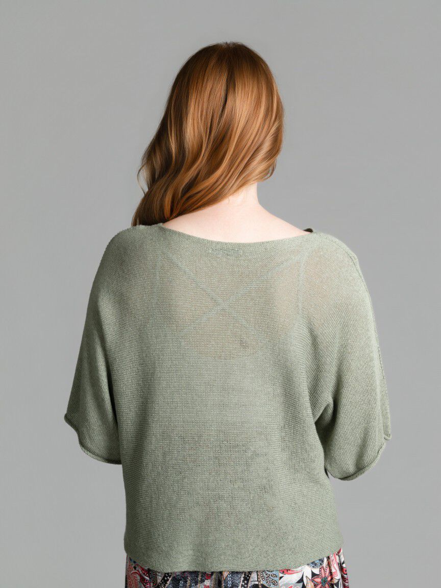 Short Sleeve Dolman Sweater Image 4