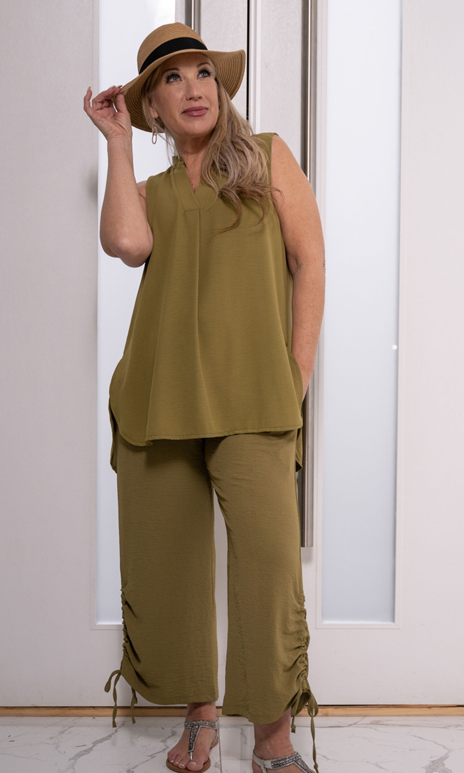 Pull-On Melrose Chiffon Pant Image 3