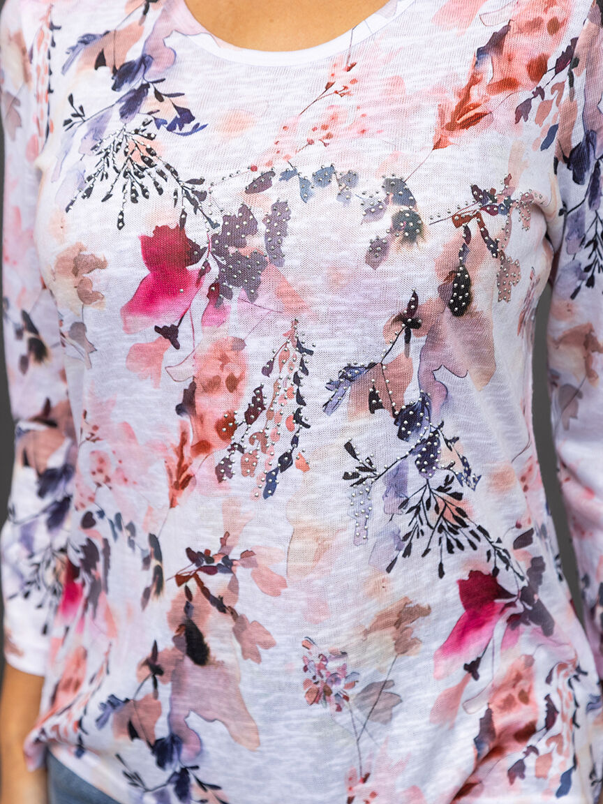 Earthy &frac34; Sleeve Top   Image 5