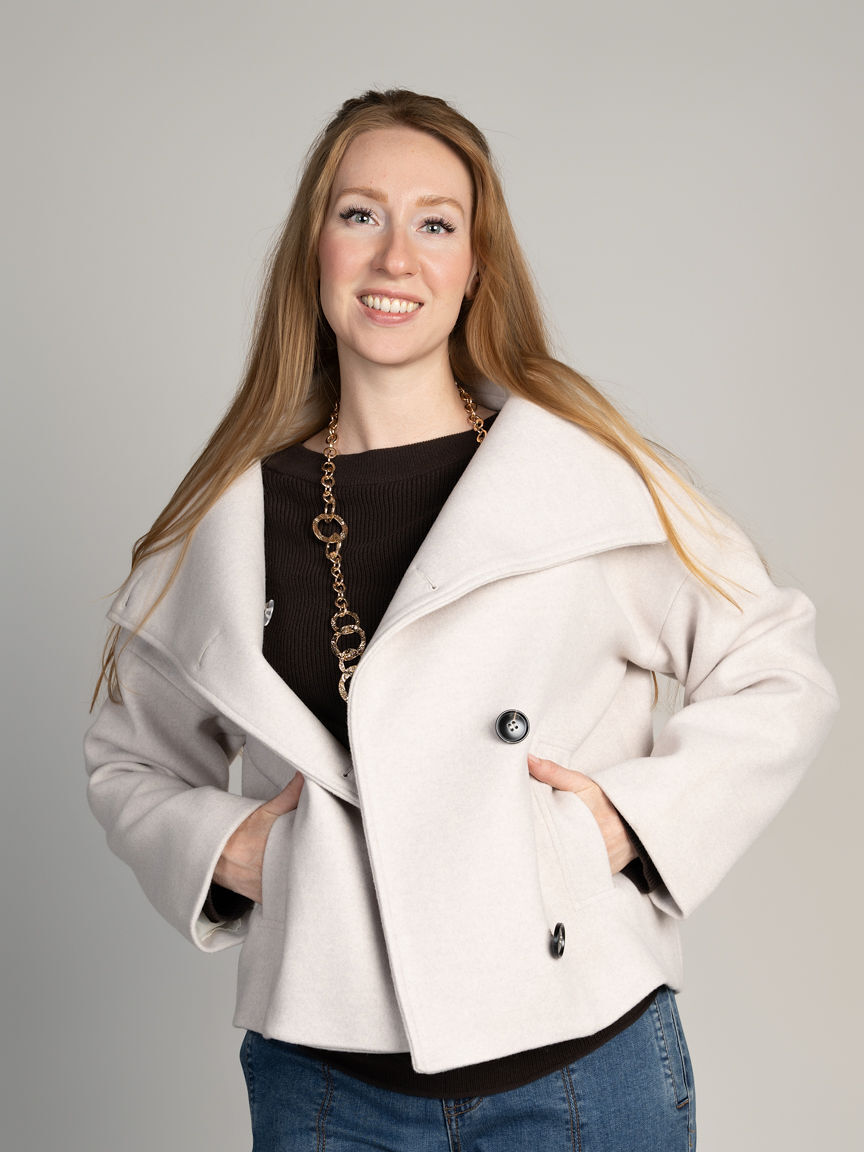 Sleek Funnel Neck Coat