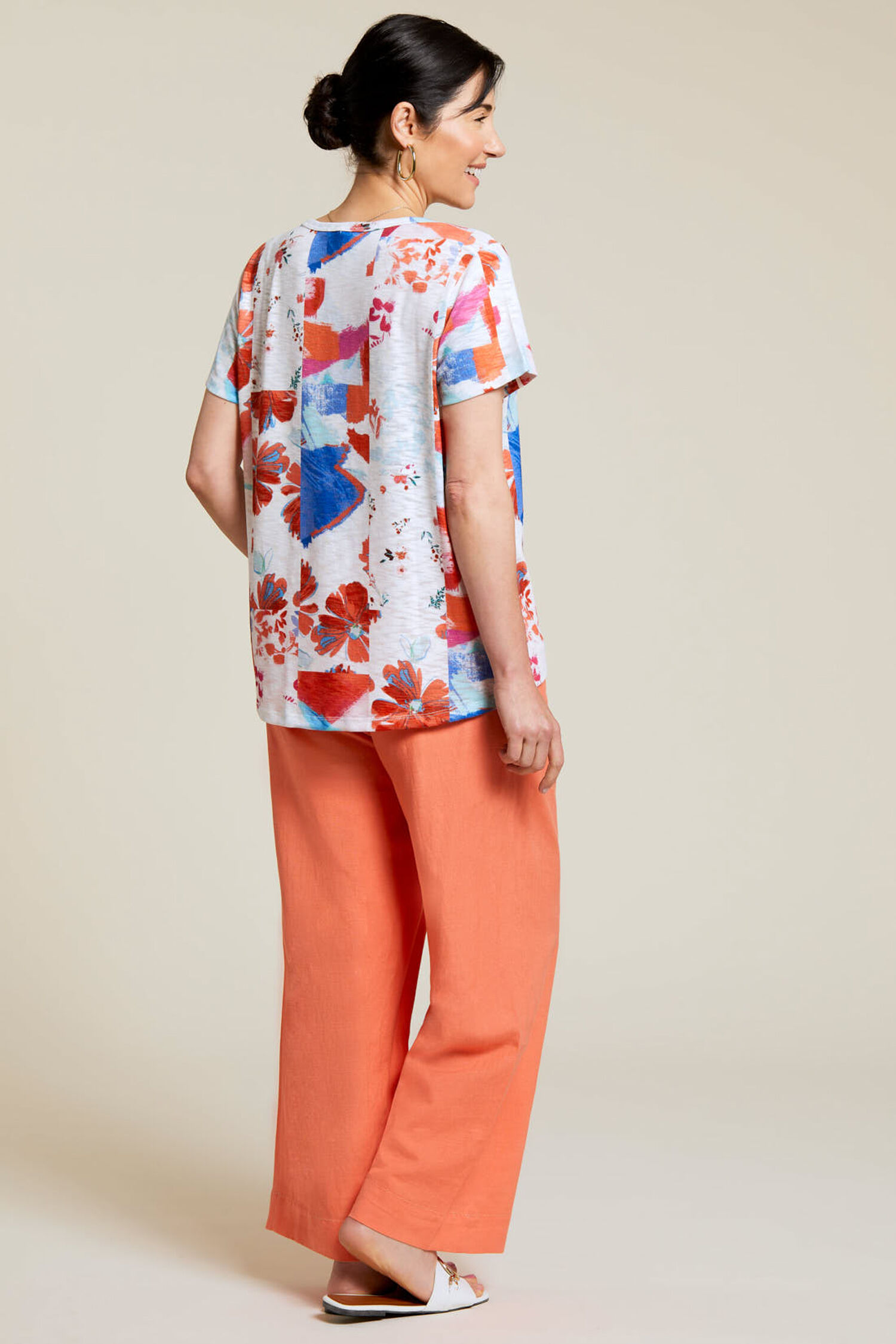 Notched Crew Boxy T-Shirt Image 2