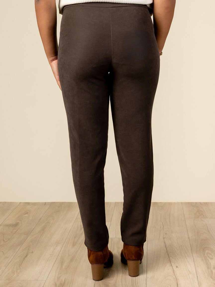 Slim Fit Pull On Pants With Pockets