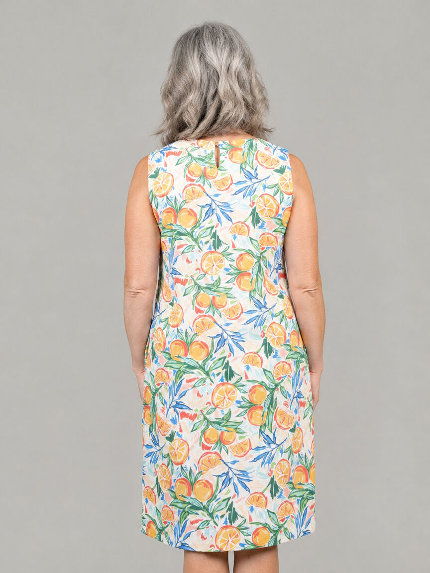Midi Sleeveless Dress With Pockets Image 4