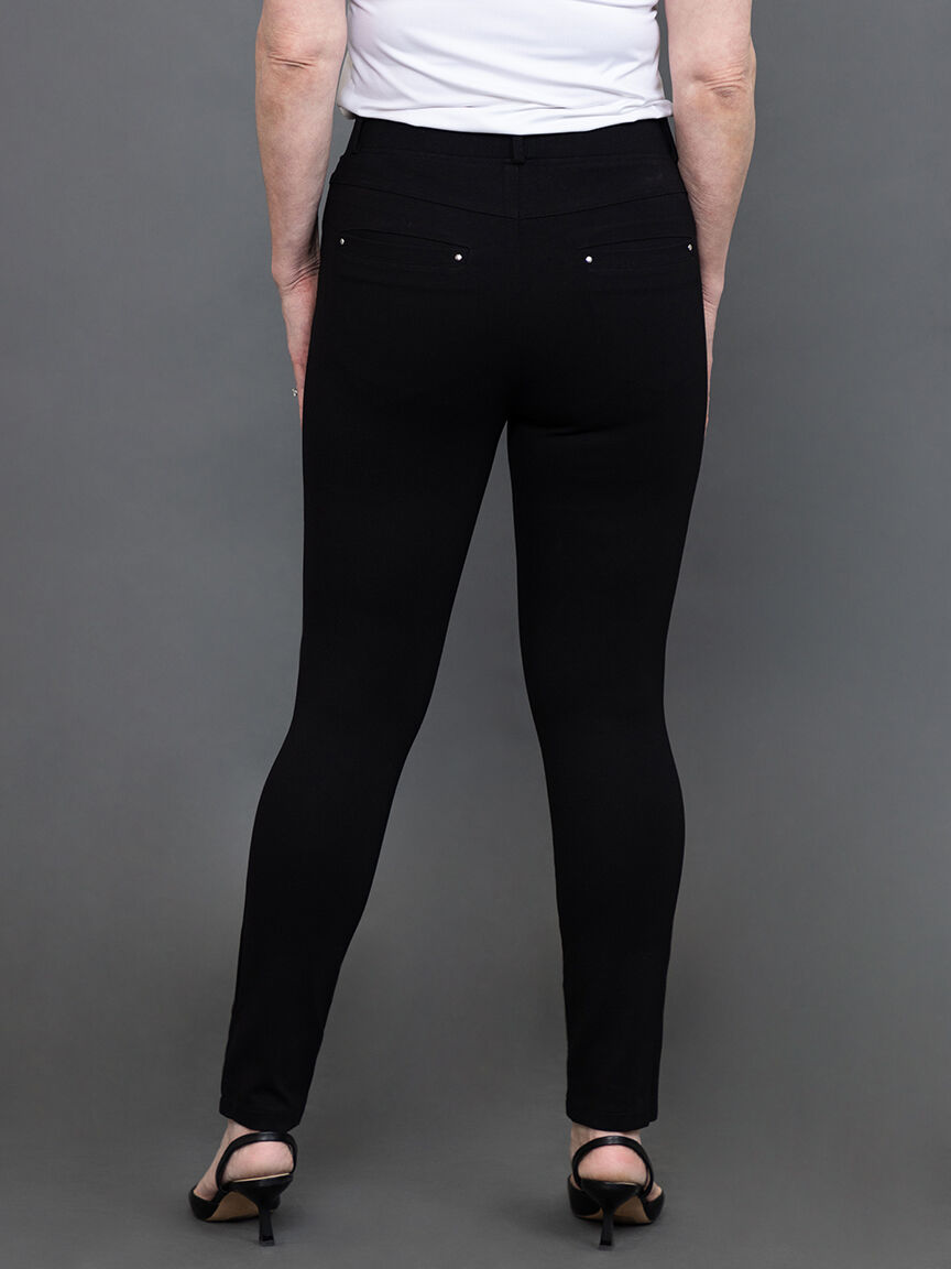 Pull On Slim Leg Pant Image 4