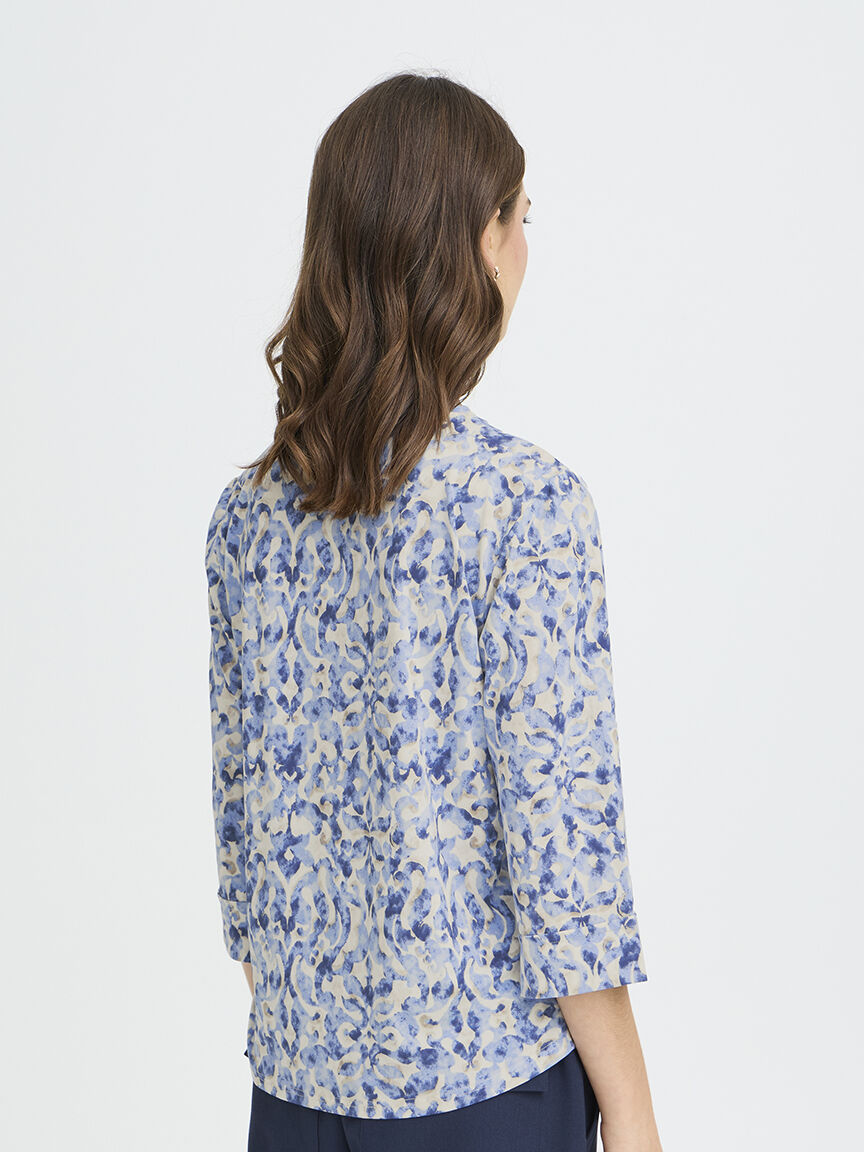 Mid Sleeve Crew Neck Top Image 2