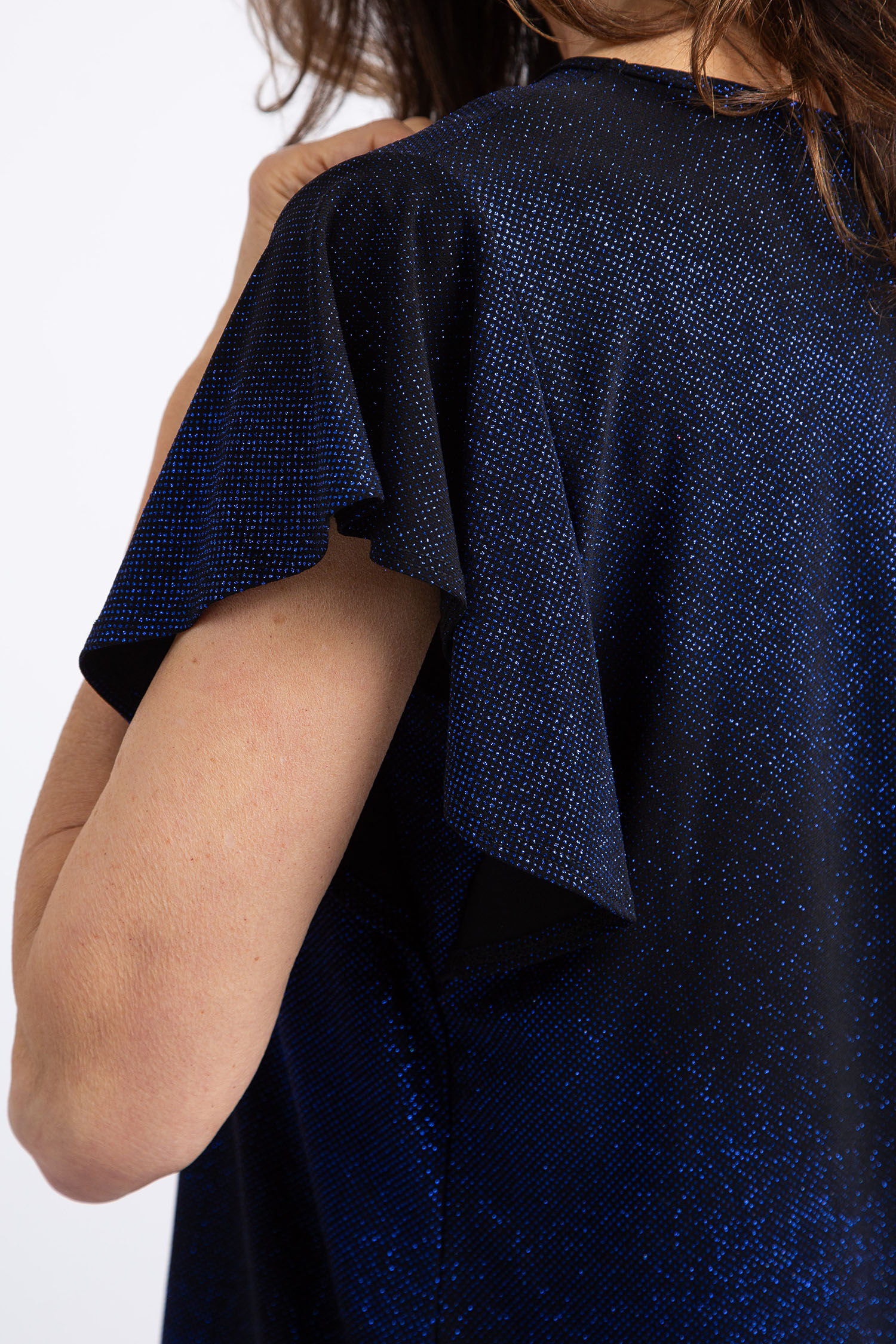 Flutter Sleeve Glitter Top Image 5