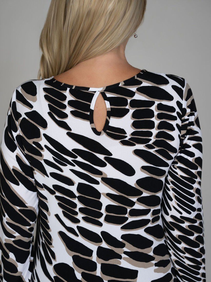 Long Sleeve Tie Detail Top