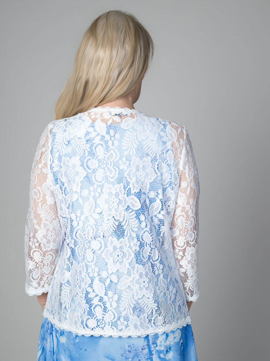 3/4 Sleeve Lace Cardigan