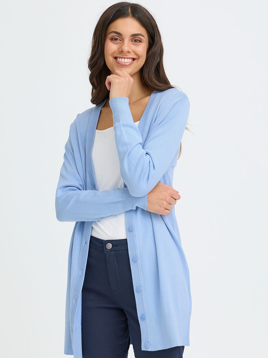 Long Sleeve Button Down Cardigan
