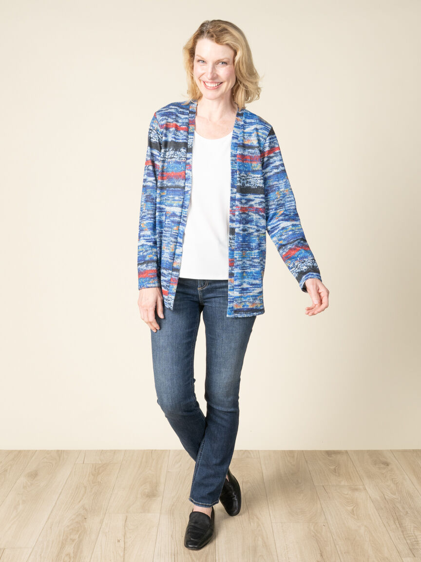 Long Sleeve Open Front Cardigan