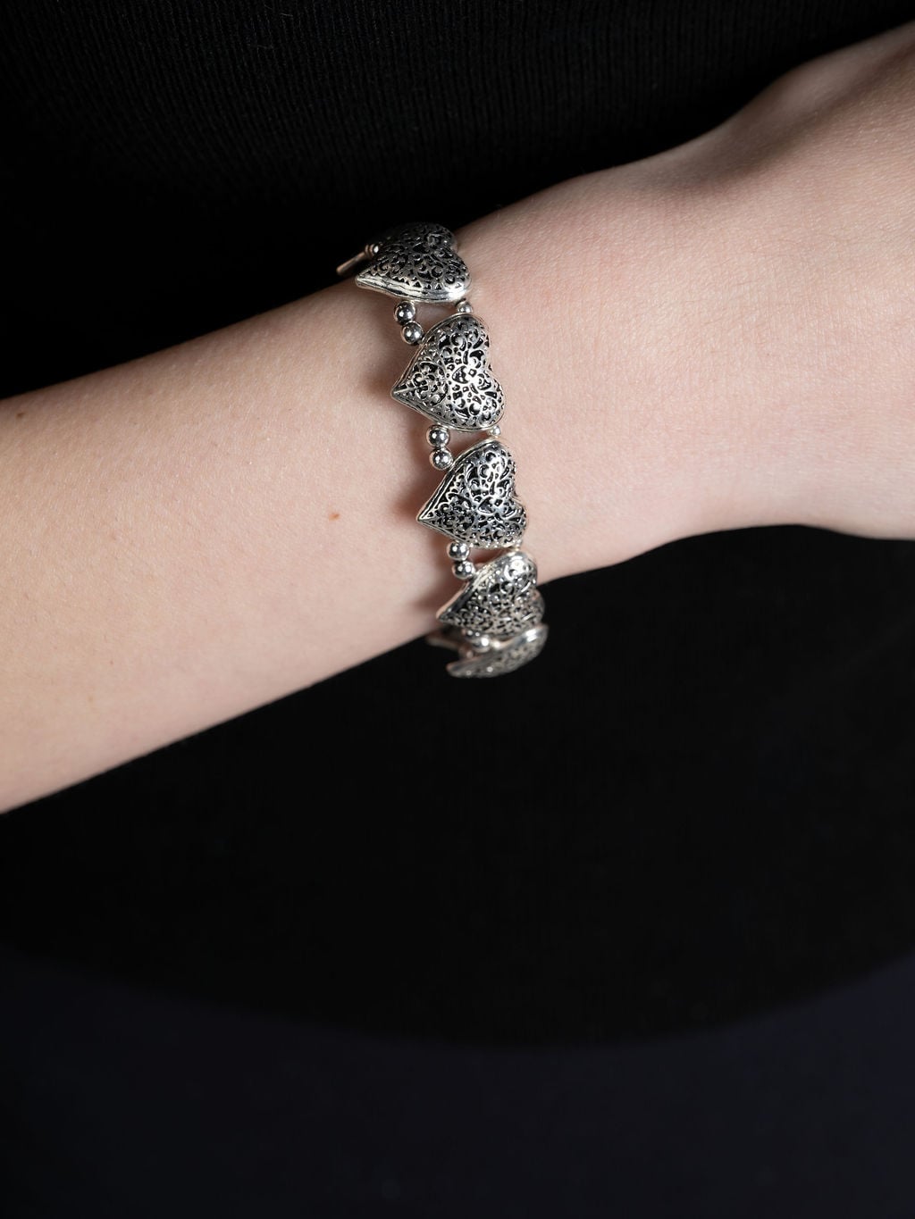 Elastic Heart Bracelet
