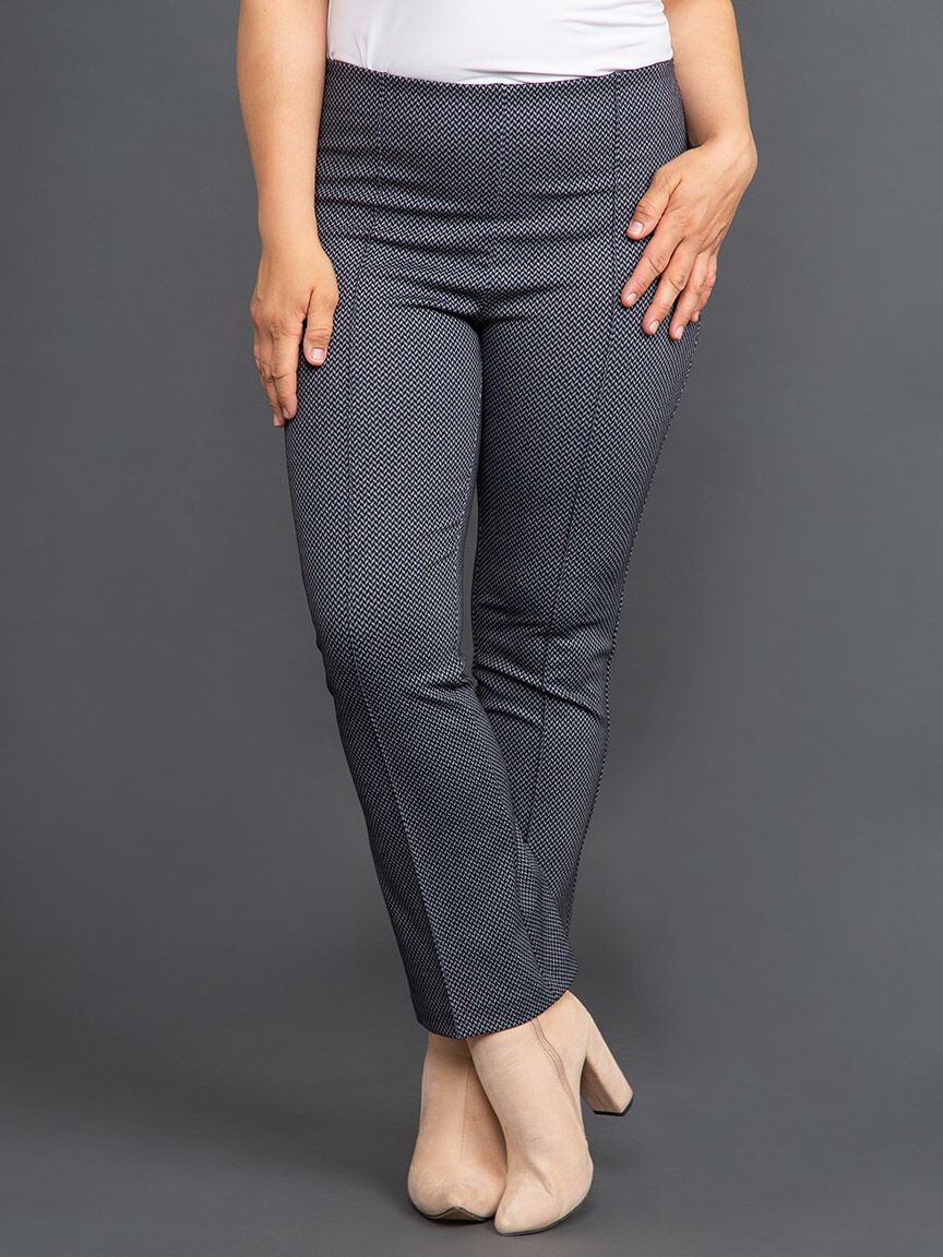 Pull-On Ankle Pant w/ Front Seam