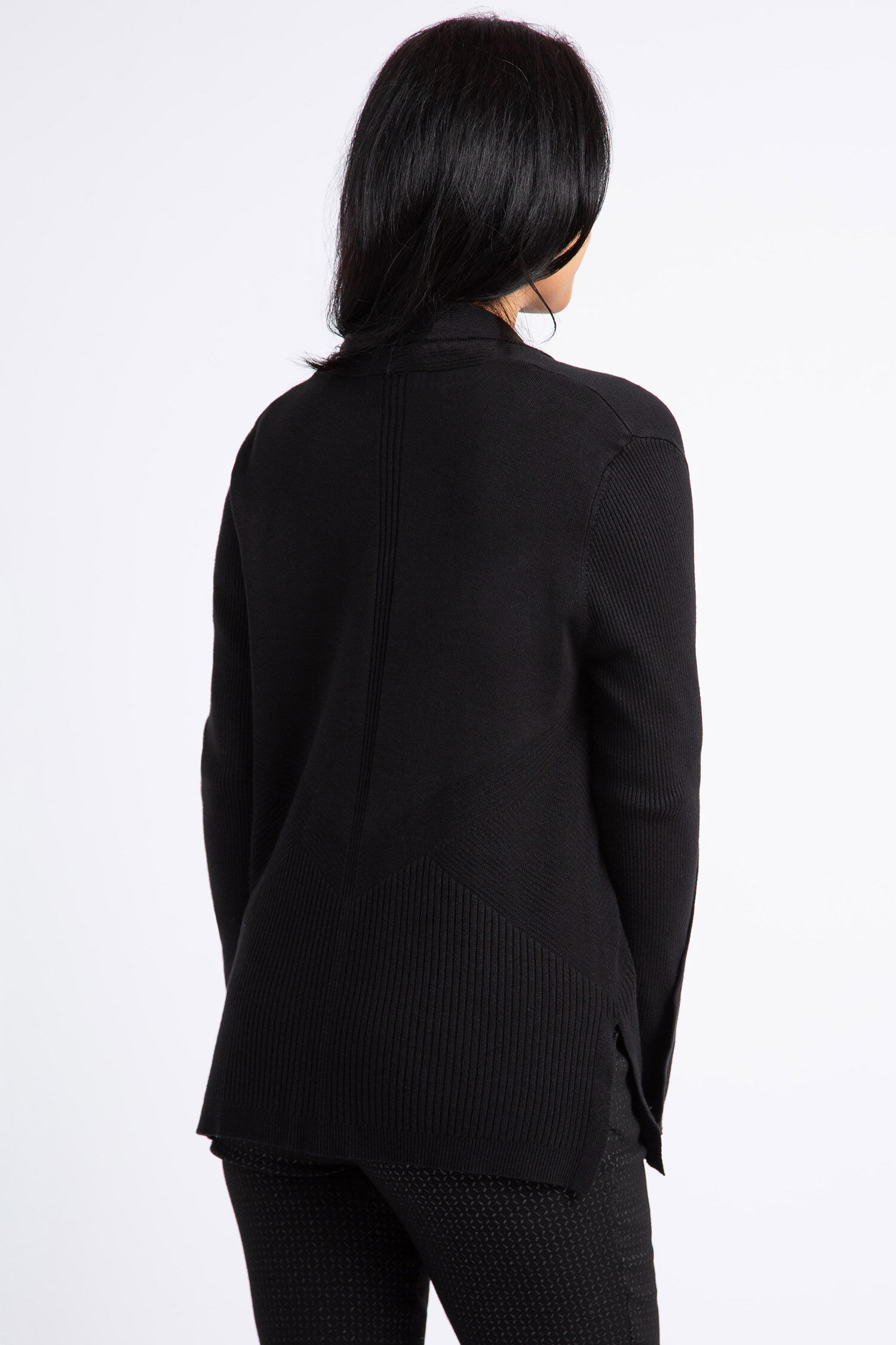 Long Sleeve Ribbed Cardigan Image 3