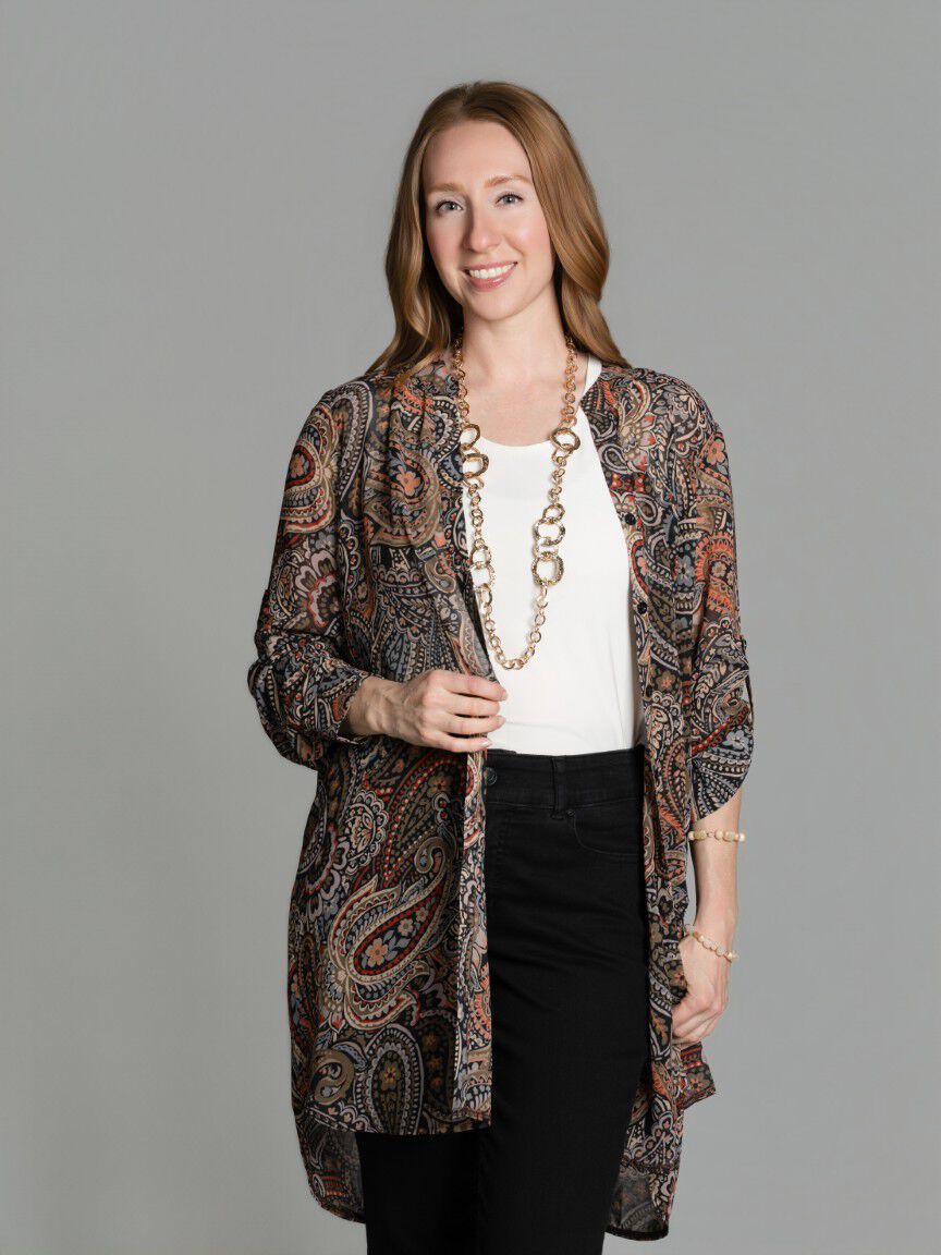Sheer Crew Front Top