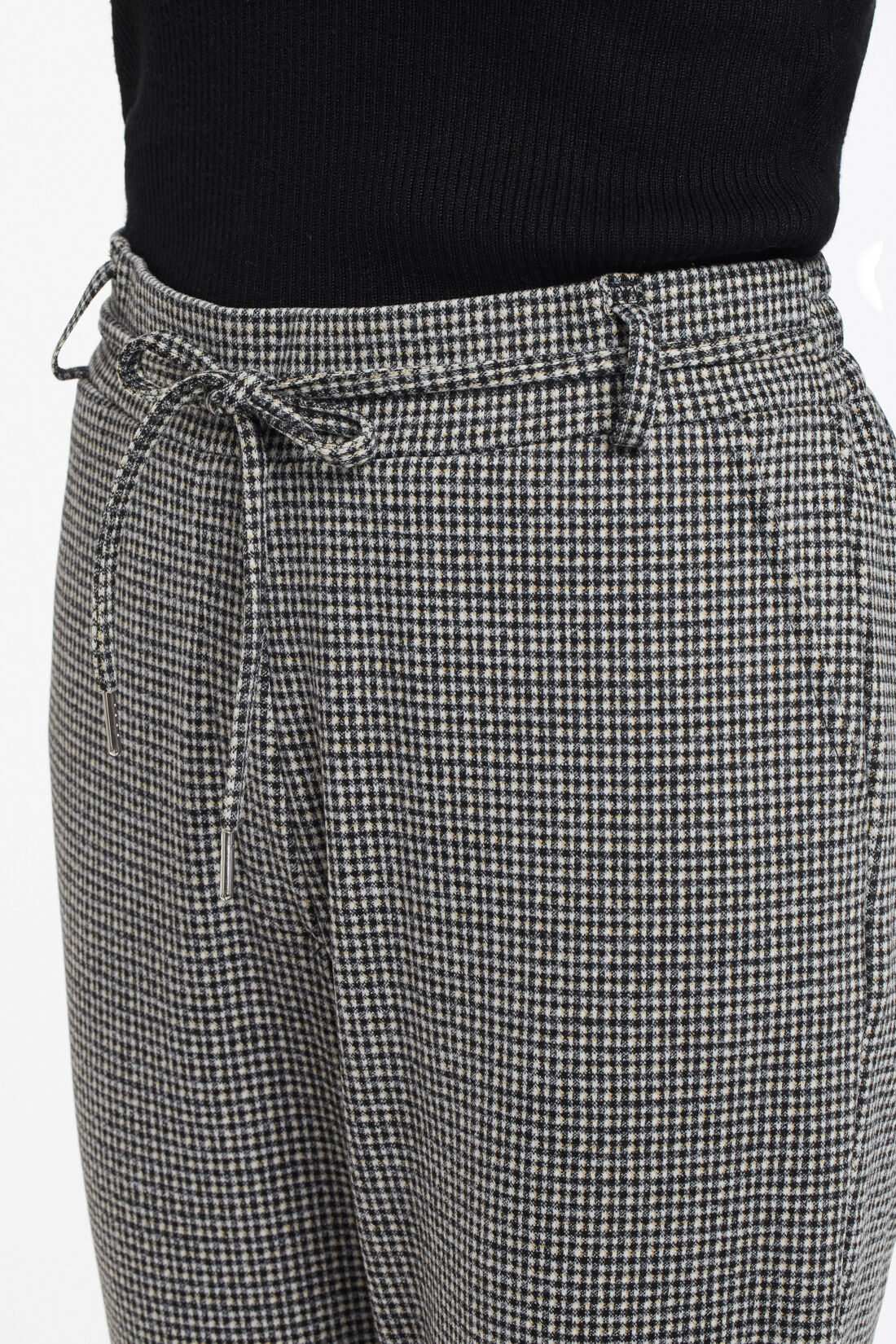 Houndstooth Pull-On Pants Image 3