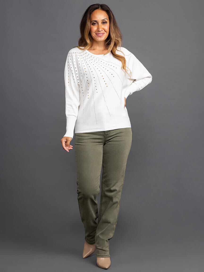 Long Sleeve Drop Shoulder Sweater Image 1