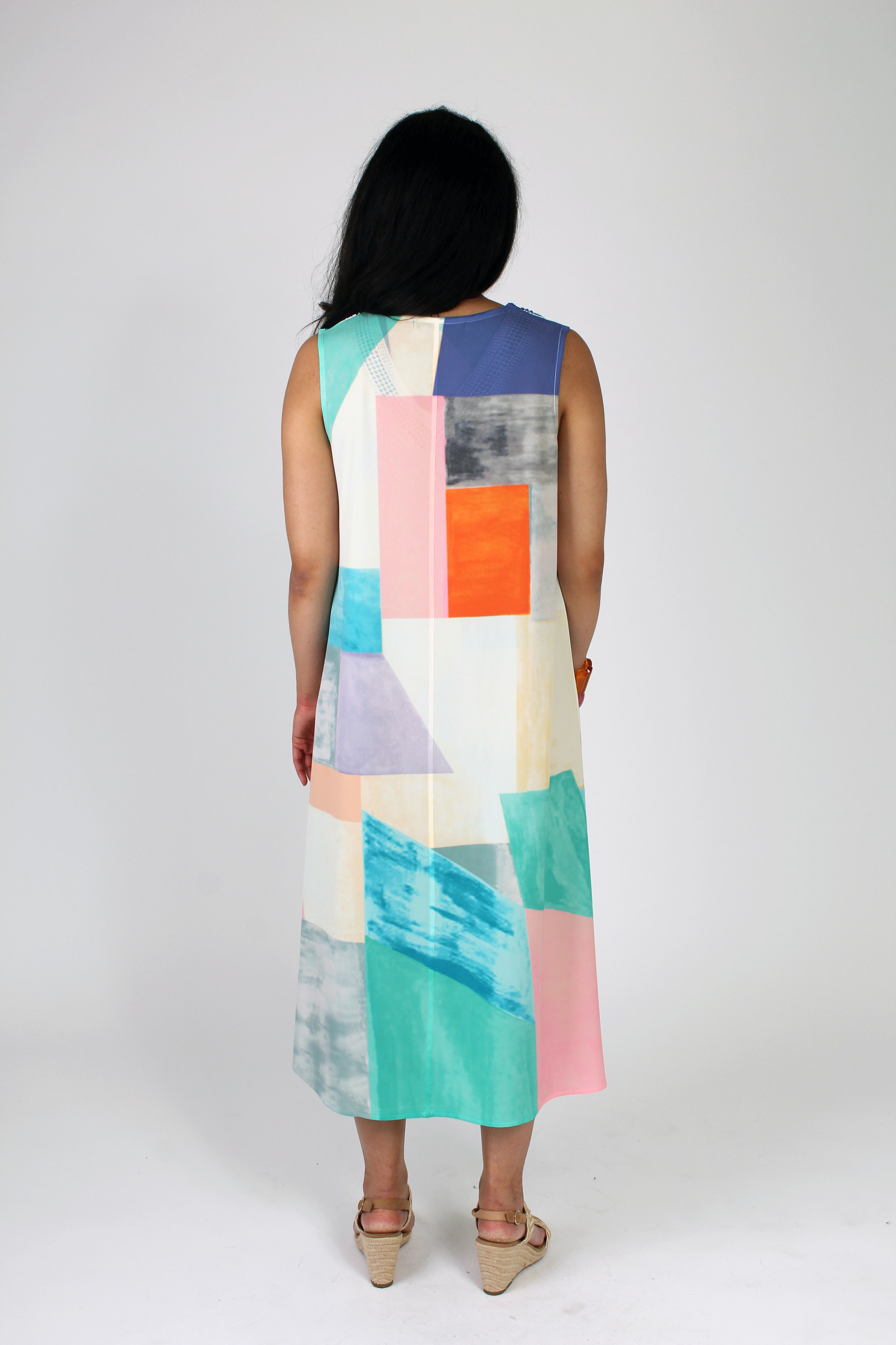 Color Block Maxi Dress Image 2