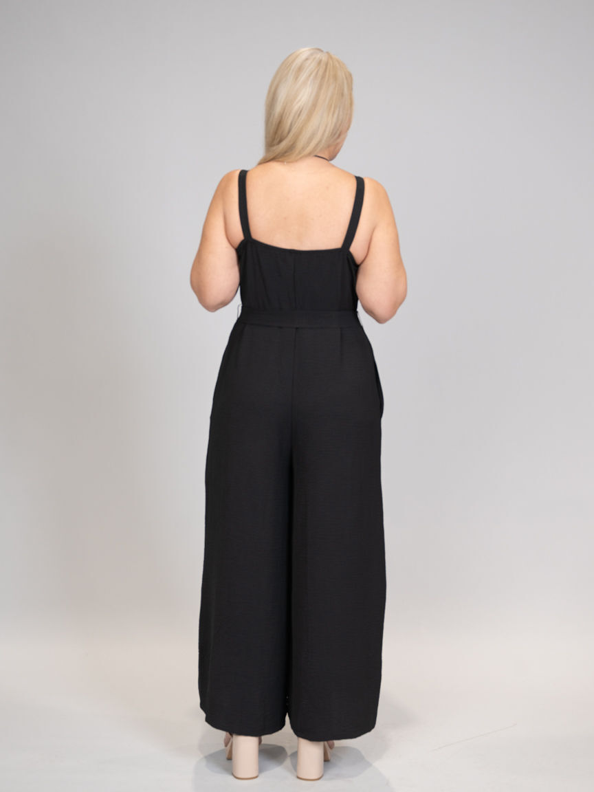 Jumpsuit With Pockets And Tie Waist Image 4