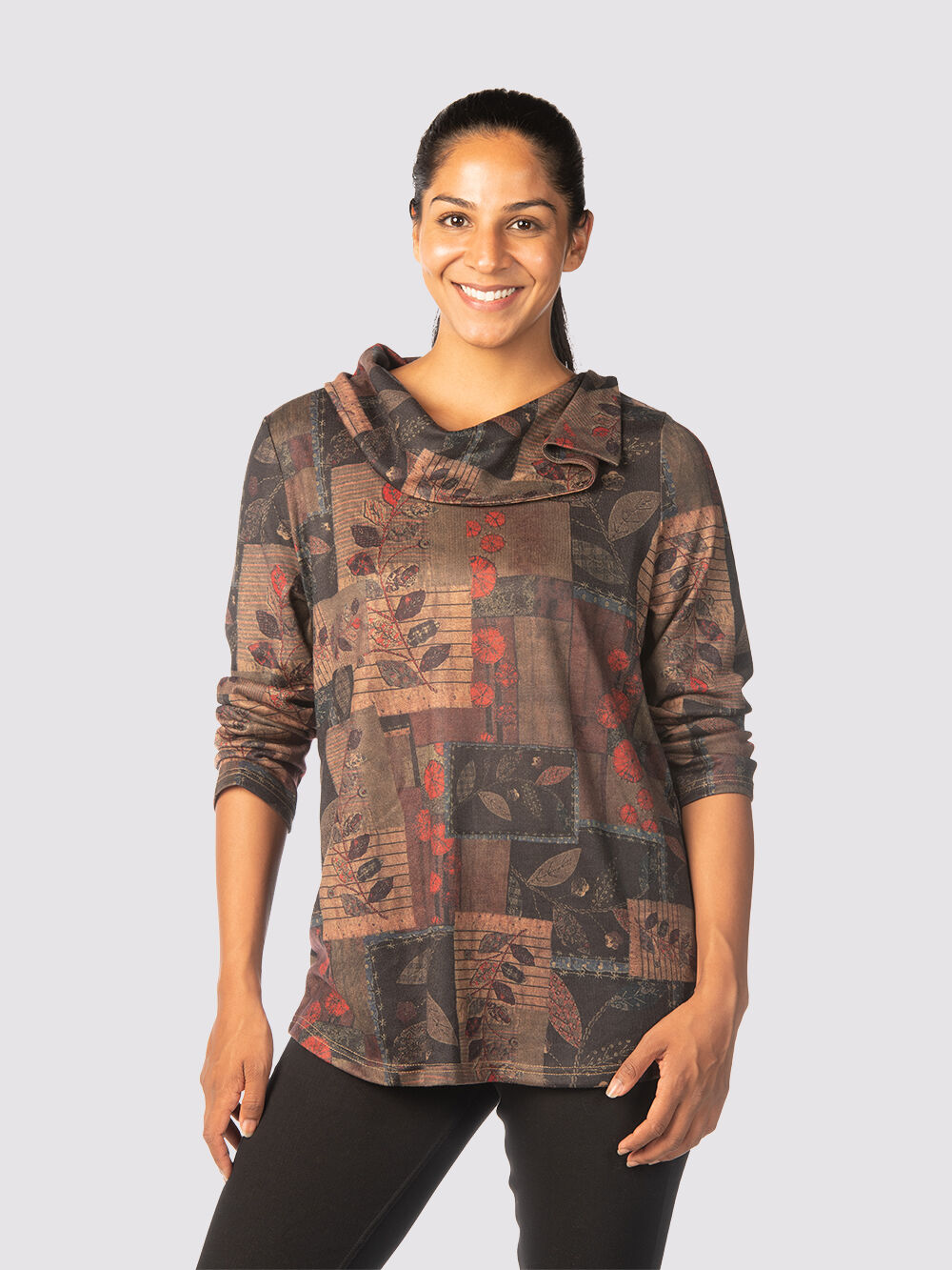 Bronze Patchwork Top Image 1