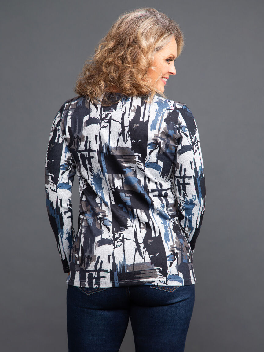 Long Sleeve Scoop Neck  Top Image 4