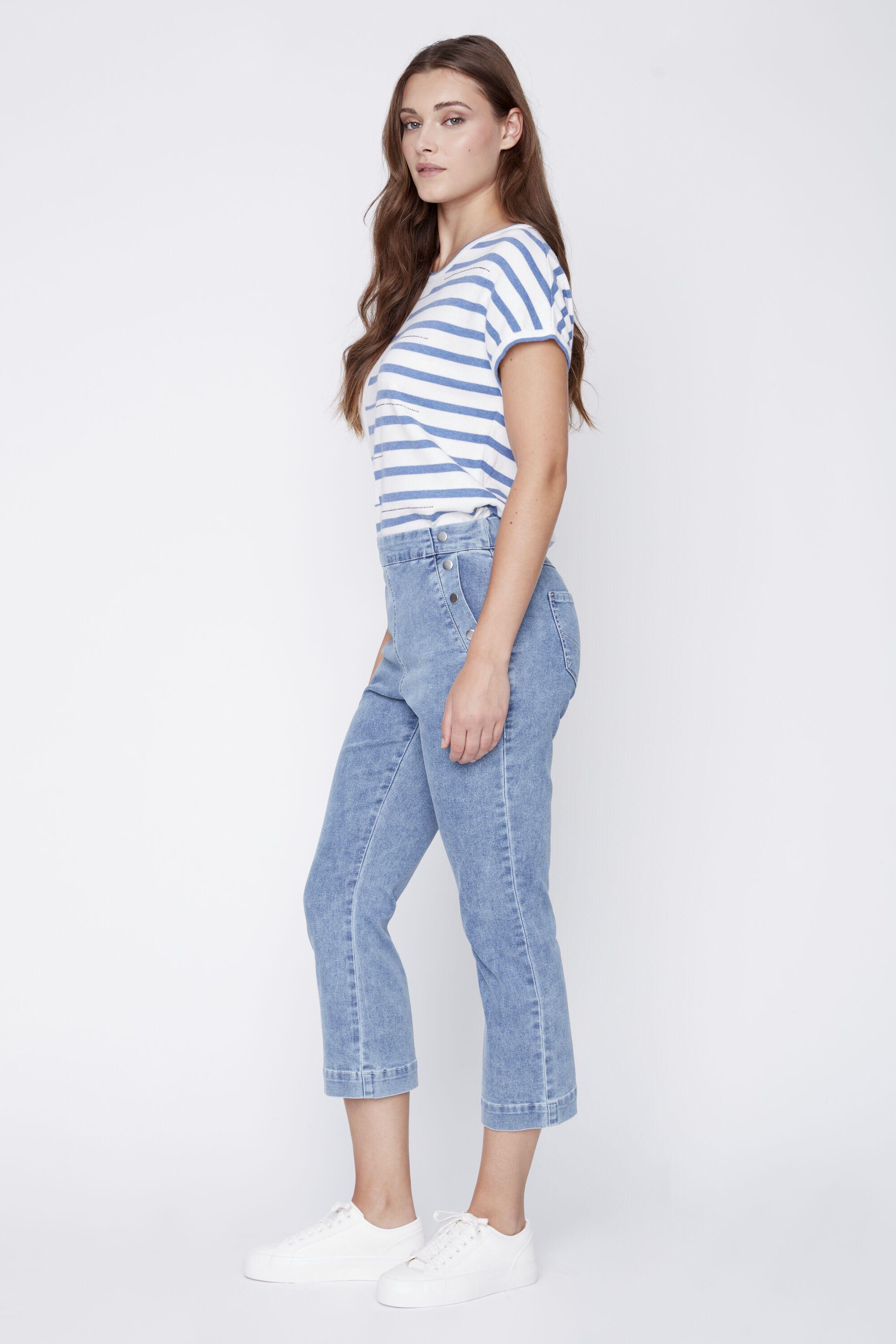 Cropped Denim Pant Image 2