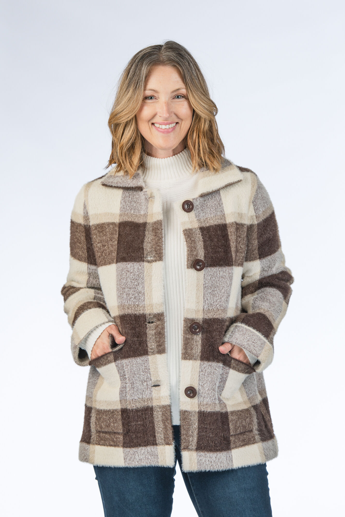 Plaid Checkered Shacket Image 1