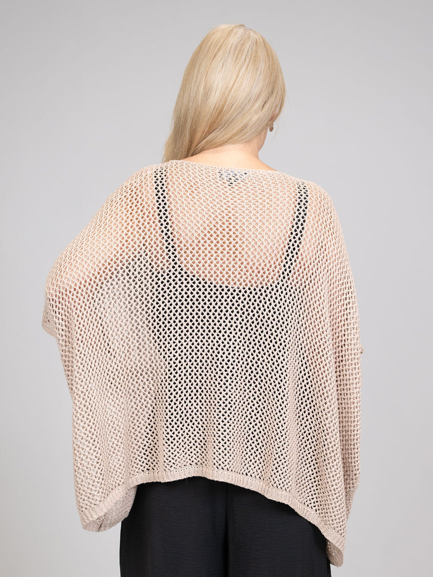 Ladder Knit Poncho