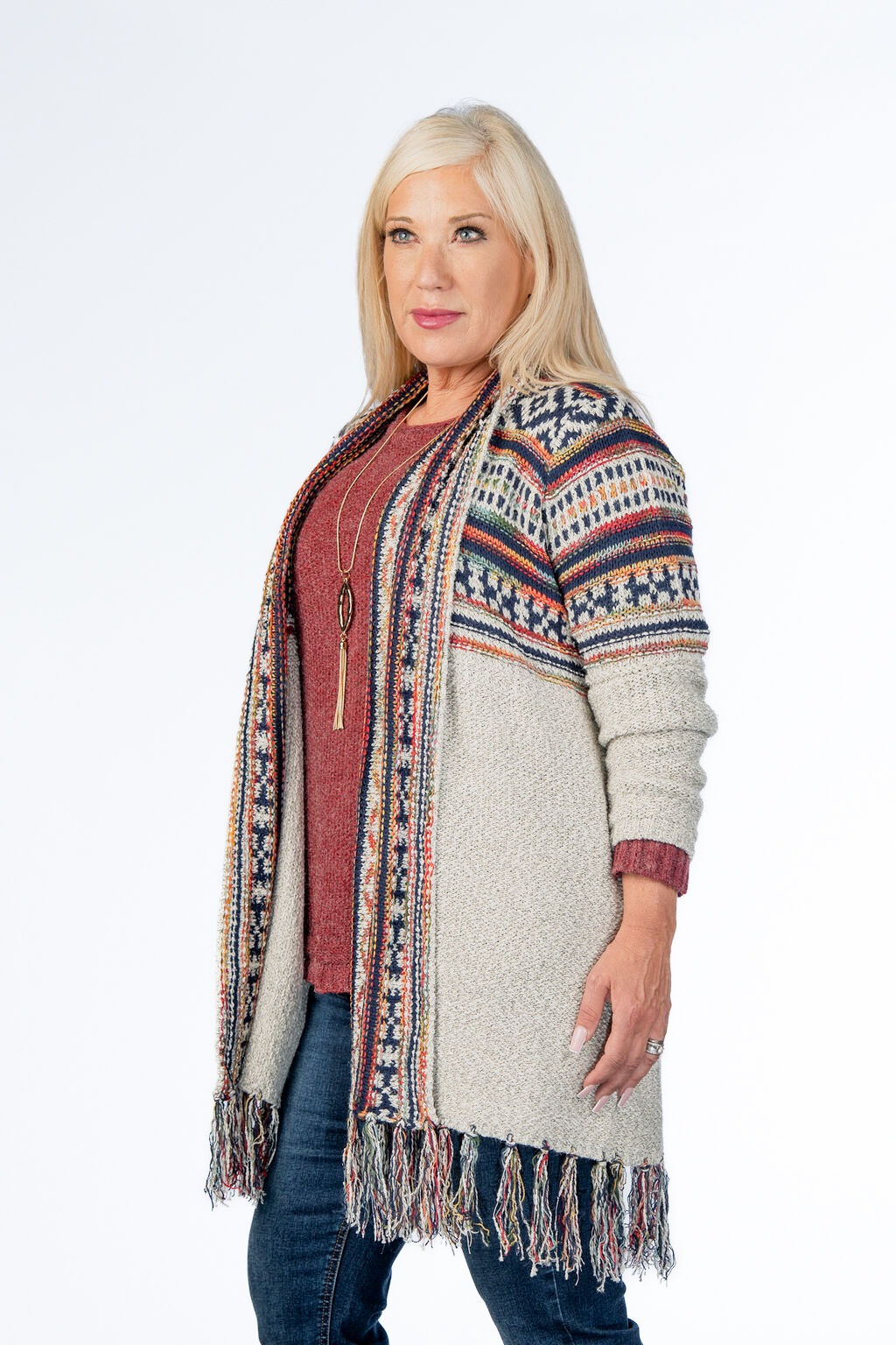 Trendsetter Fringe Cardigan Image 6