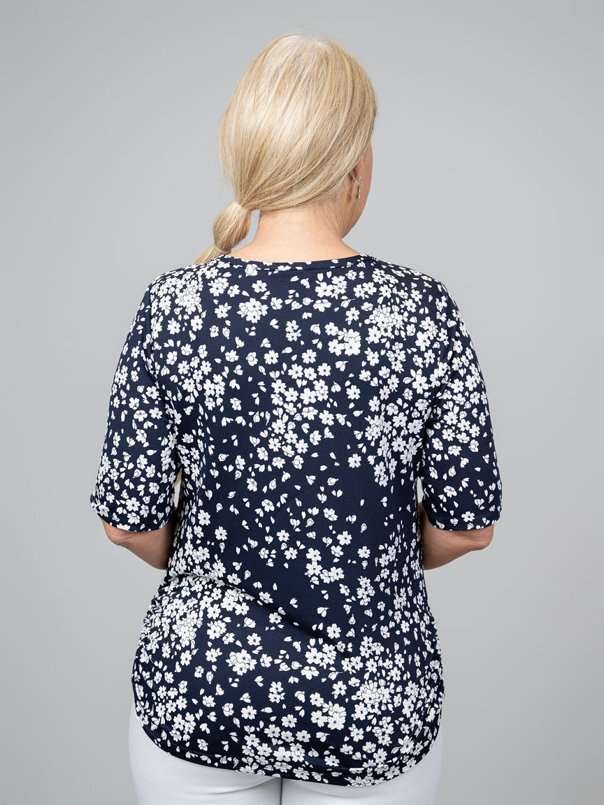 3/4 Sleeve Cinched Waist Top