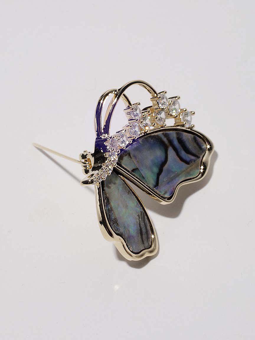 Abalone Butterfly Broach Image 2