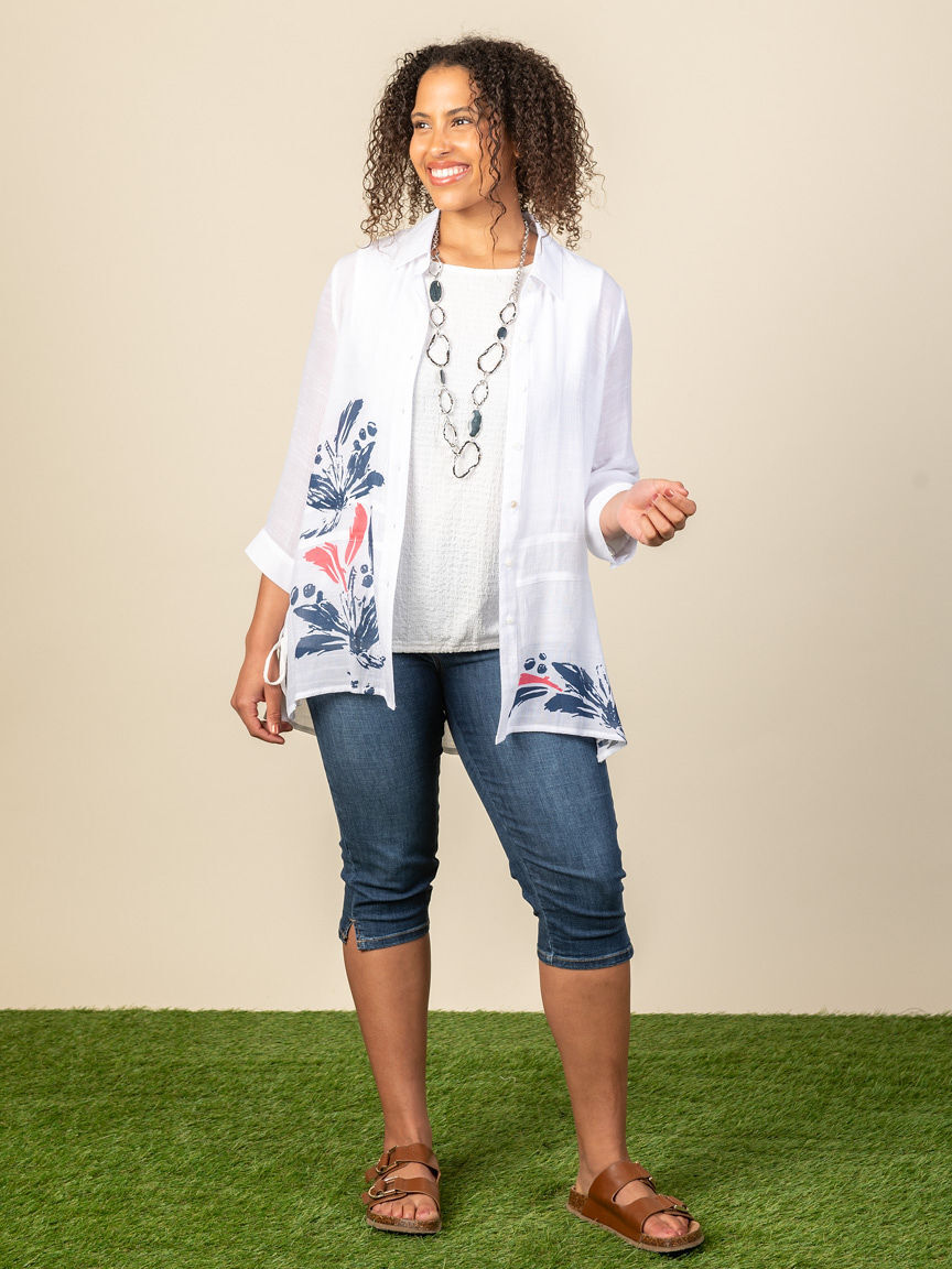 Sleeveless Textured Top Image 1