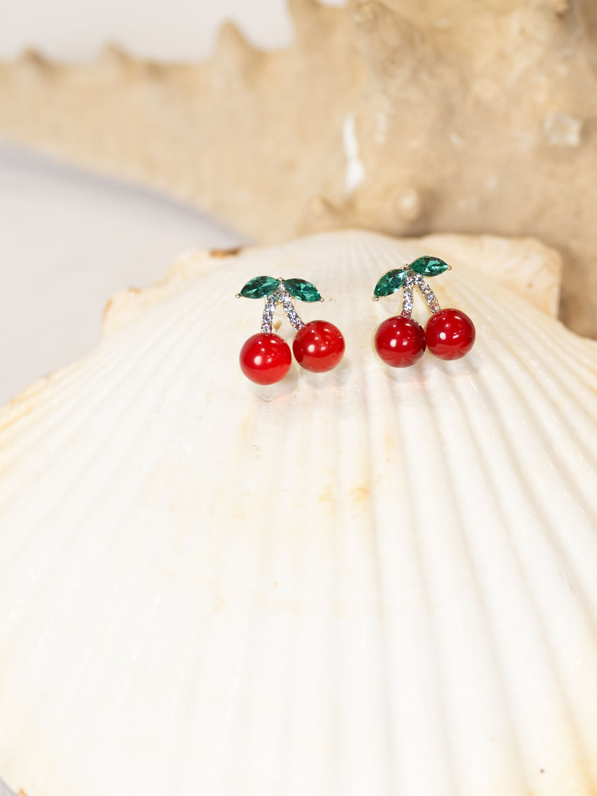 Cherry Stud Earrings