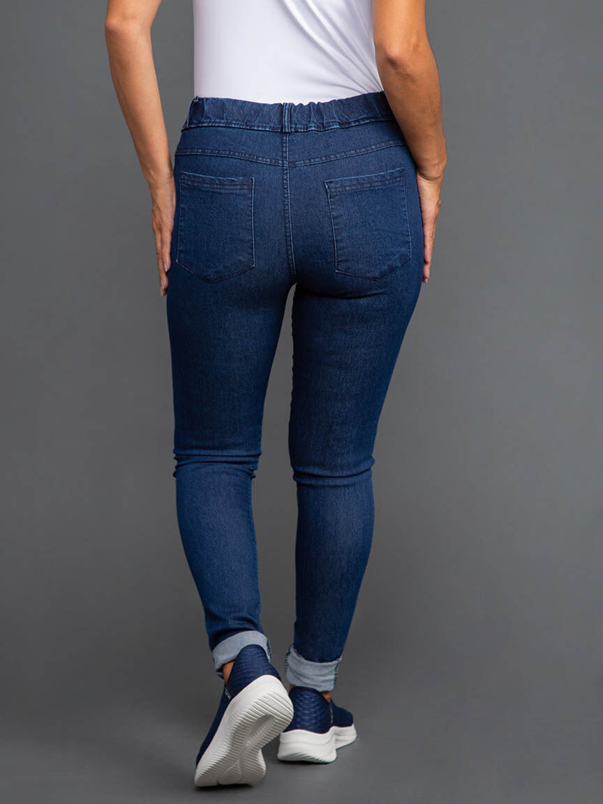Pull-On Skinny Jeans Image 4