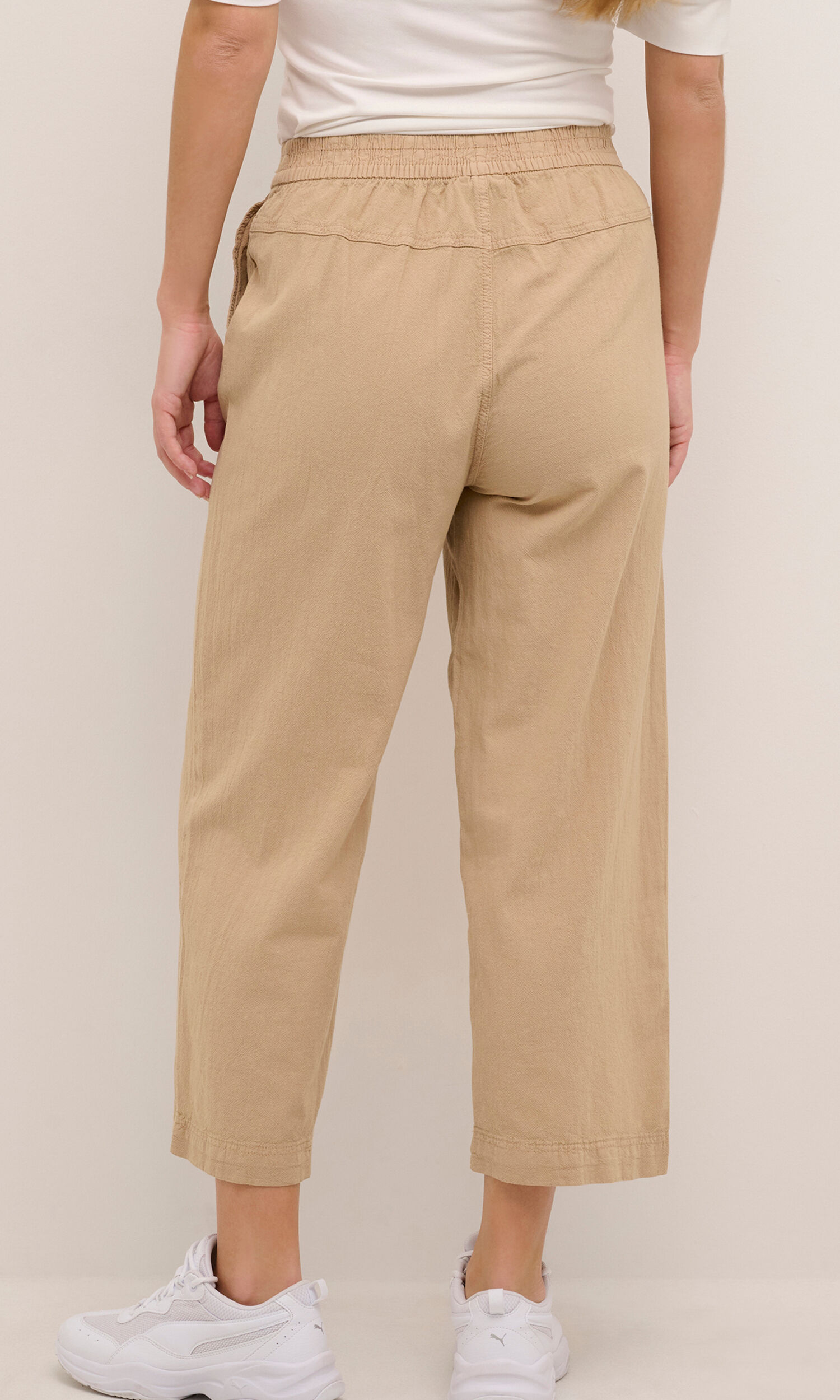 100% Cotton Wide Leg Pants Image 2