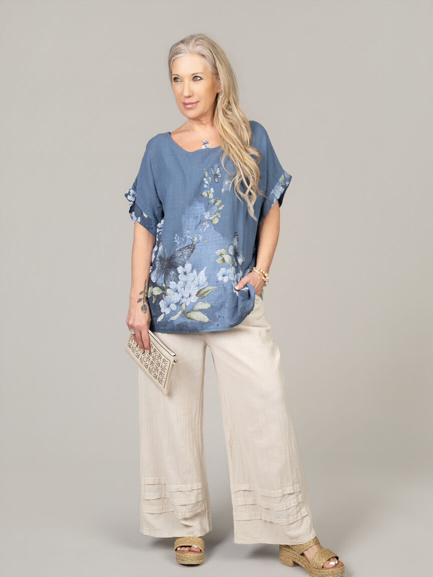 Flowy Short Sleeve Top