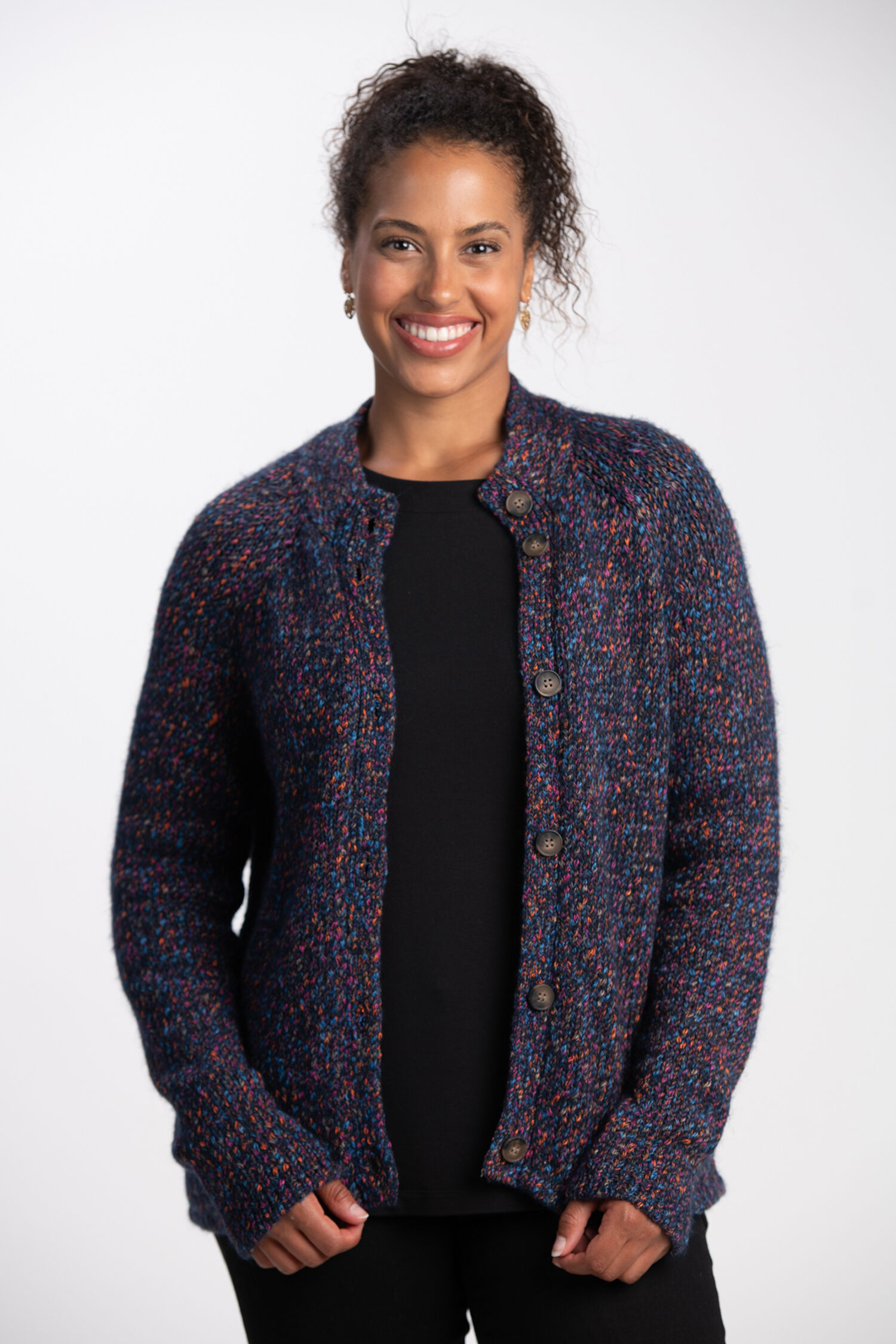 Space Dyed Knit Cardigan Image 1