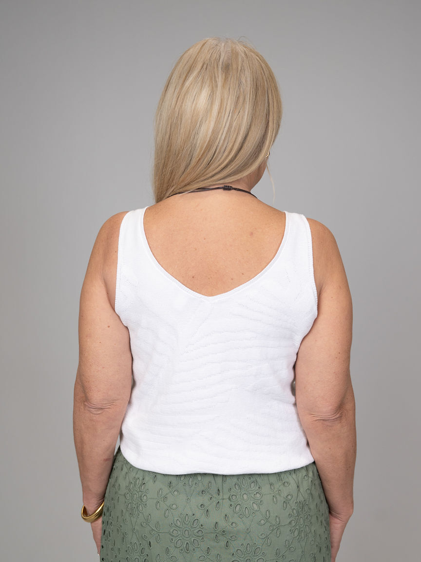 Sleeveless V-Neck Sweater