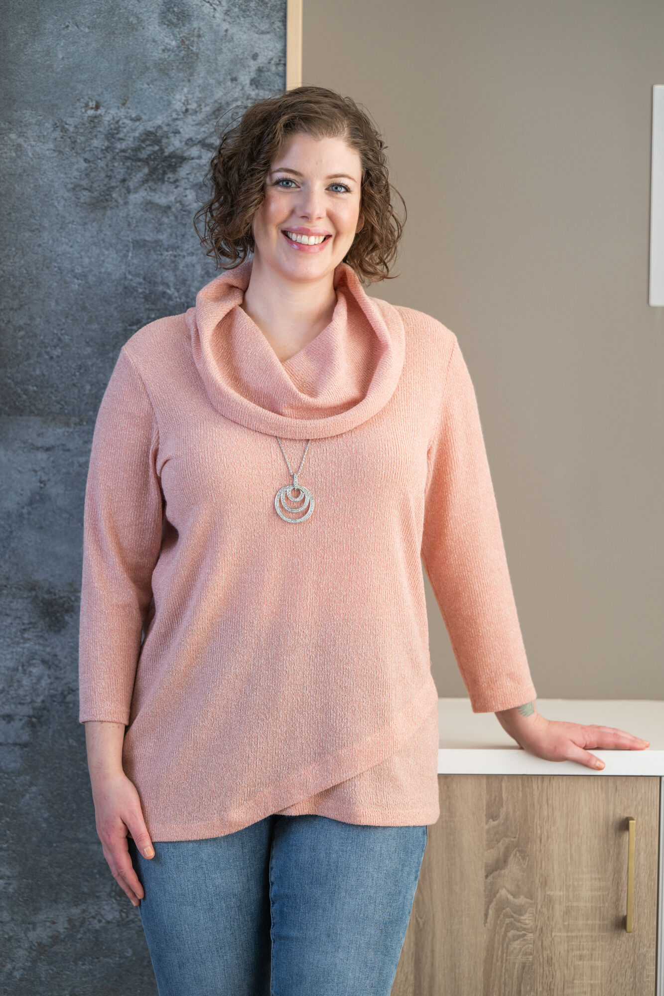 Stretchy Cowl Sweater Image 1