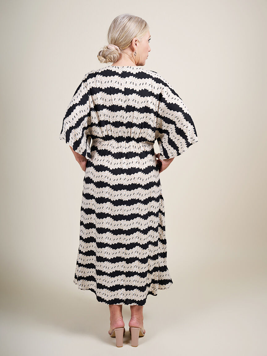 Maxi dress with shells detail