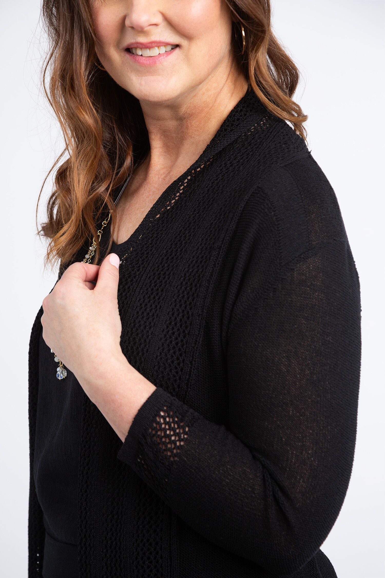 Corset Back Knit Cardigan Image 5