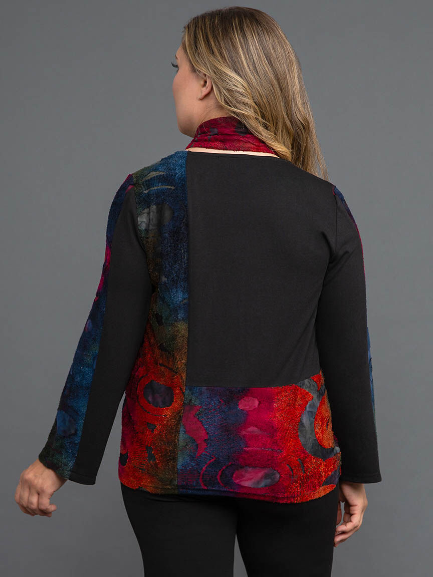 Long Sleeve Tunic with Matching Scarf Image 4